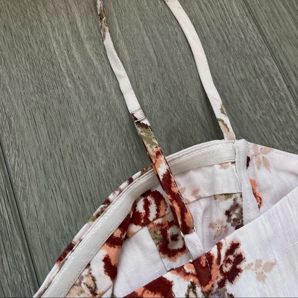 Floral print mini linen dress - Picture 15 of 16